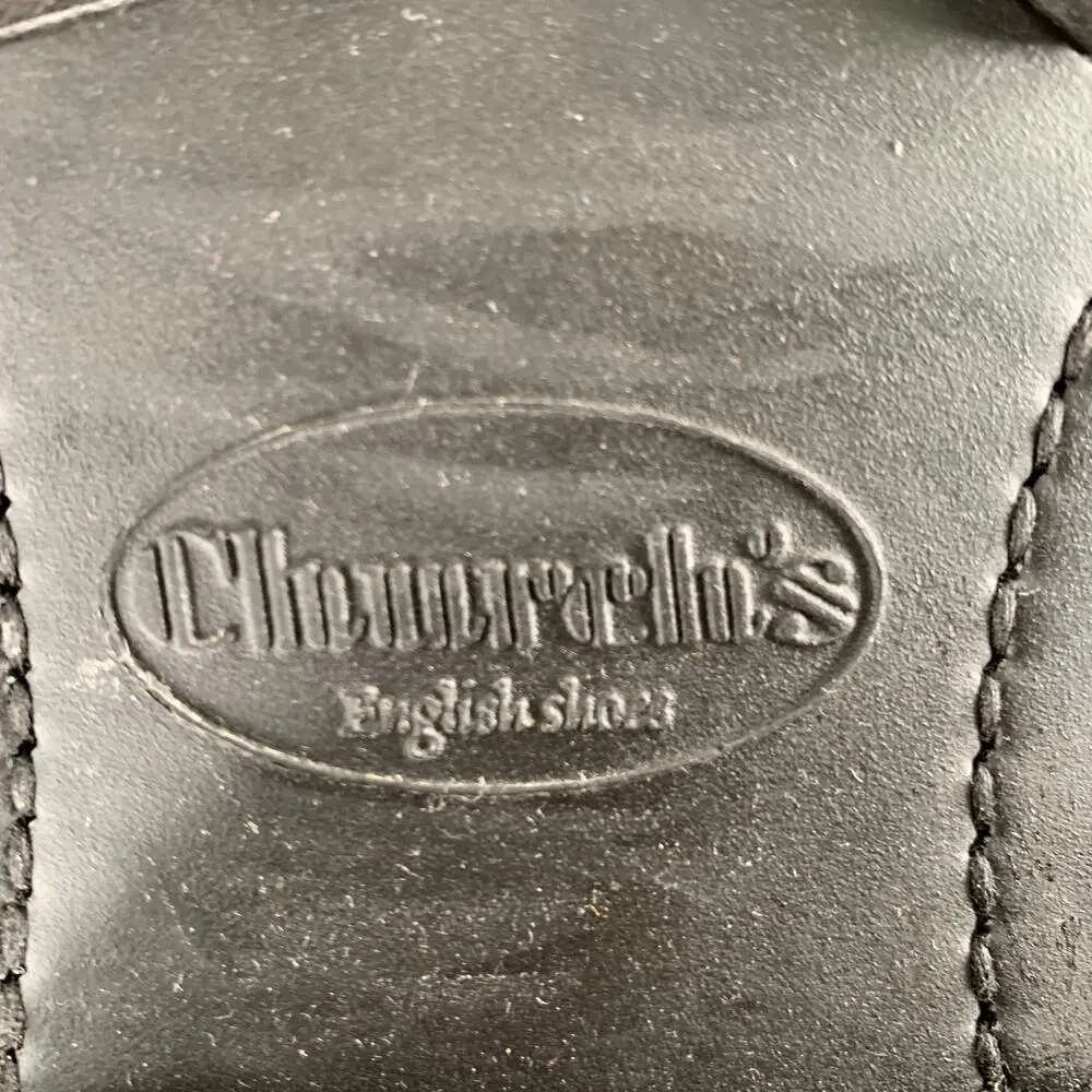 CHURCH'S Size 7.5 -Wick Fur- Brown Pebble Grain Leather Boots